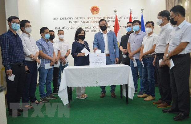 Vietnamese Embassy in Egypt raises donations for vaccine fund